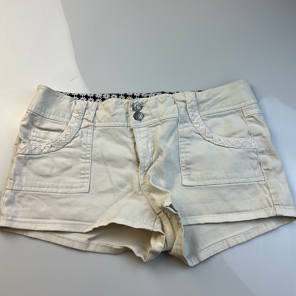 Boom Boom Jeans White Mini Shorts - S32-24